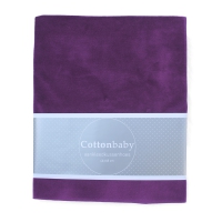 Housse de matelas à langer en velours, violet